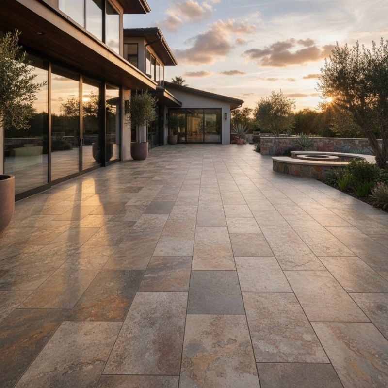 Patio Flooring Installation detail